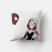 Comic Style Superhero Throw Pillow クッション (裏面)