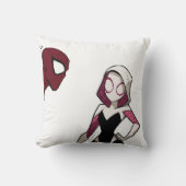 Comic Style Superhero Throw Pillow クッション (正面)