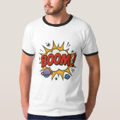 Comic Style T-Shirt – Retro Pop Art Explosion Tee Tシャツ (正面)