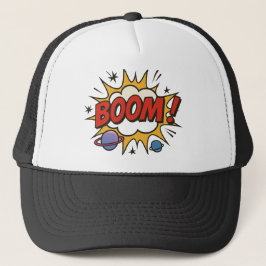Comic Style Trucker Hat – Retro Pop Art Explosion キャップ