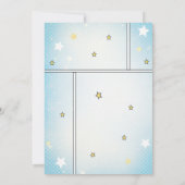 Comic Superhero Boy's Name Birthday サンキューカード (裏面)