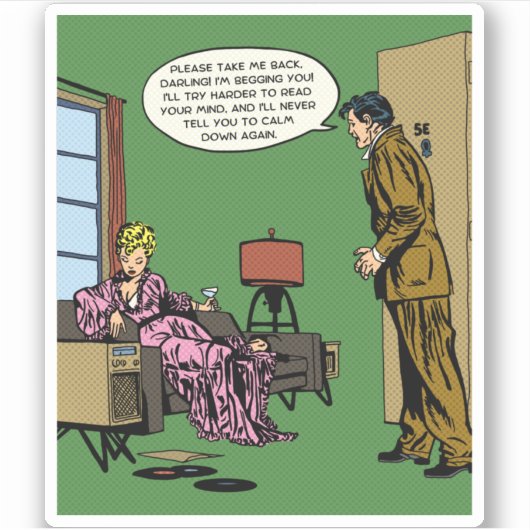 Comic Woman Can Do Better シール (正面)