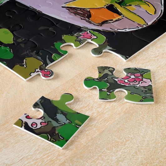 Comical Goldfish  Jigsaw Puzzle ジグソーパズル (側面)