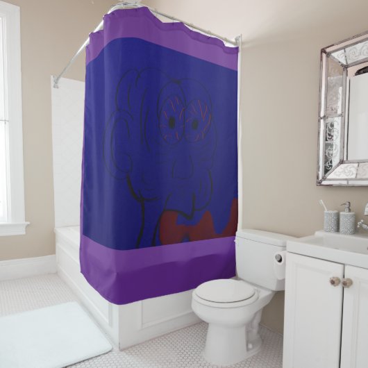 Comics Character Shower Curtain シャワーカーテン (インサイチュ)