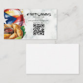 Comida Puertorican Boricua Empanadas Food Truck 名刺 (正面/裏面)