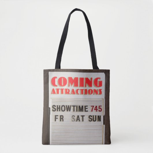 Coming Attractionsシアターサイン トートバッグ (正面)