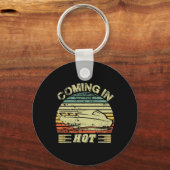Coming In Hot Shirt Pontoon Captain  キーホルダー (正面)