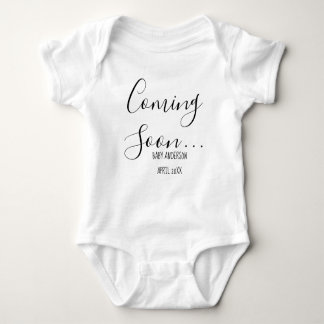 Coming Soon | Pregnancy Announcement baby jumpsuit ベビーボディスーツ