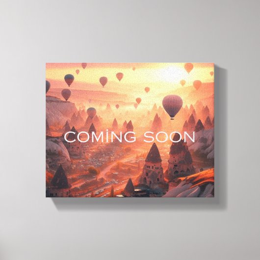 Coming Soon Vacation Ladscape Print キャンバスプリント (正面)