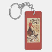 Comiot Motocyclesの女性およびガチョウの広告宣伝ポスター キーホルダー (正面左)