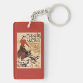 Comiot Motocyclesの女性およびガチョウの広告宣伝ポスター キーホルダー (裏面)