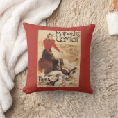 Comiot Motocyclesの女性およびガチョウの広告宣伝ポスター クッション (ブランケット)