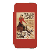 Comiot Motocyclesの女性およびガチョウの広告宣伝ポスター Incipio iPhoneウォレットケース (フォリオ 正面)