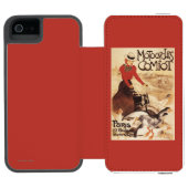 Comiot Motocyclesの女性およびガチョウの広告宣伝ポスター Incipio iPhoneウォレットケース (フォリオオープン)