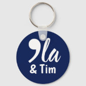 Comma KamalaとTim 2024 キーホルダー (正面)