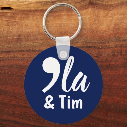 Comma KamalaとTim 2024 キーホルダー (裏面)