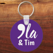 Comma KamalaとTim 2024 キーホルダー (裏面)