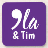 Comma KamalaとTim 2024 コースター (正面)