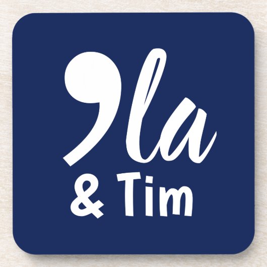 Comma KamalaとTim 2024 コースター (正面)