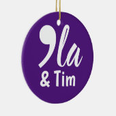 Comma KamalaとTim 2024 セラミックオーナメント (右)