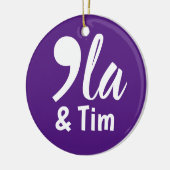 Comma KamalaとTim 2024 セラミックオーナメント (左)