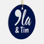 Comma KamalaとTim 2024 セラミックオーナメント (右)