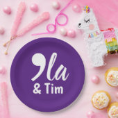 Comma KamalaとTim 2024 ペーパープレート (パーティー)