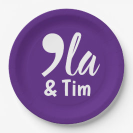 Comma KamalaとTim 2024 ペーパープレート