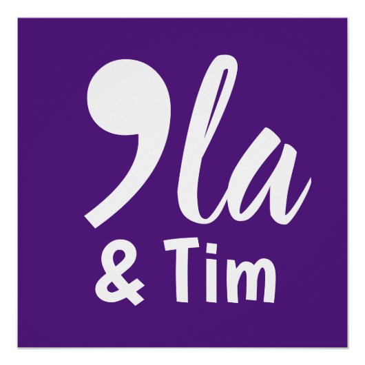 Comma KamalaとTim 2024 ポスター (正面)