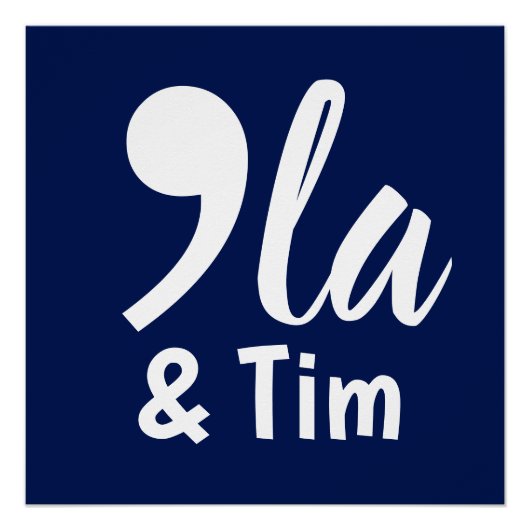 Comma KamalaとTim 2024 ポスター (正面)