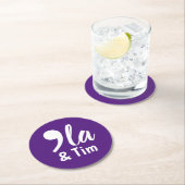 Comma KamalaとTim 2024 ラウンドペーパーコースター (インサイチュ)