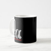 Comma La Cat Kamala Harris戻らない コーヒーマグカップ (正面左)
