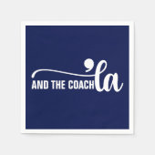 Comma la & Coach | カマラハリスコーチブルー スタンダードカクテルナプキン (正面)