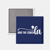 Comma la & Coach | カマラハリスコーチブルー マグネット (正面/裏面)