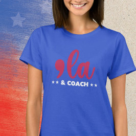 Comma la & Coach-Kamala Harris Blue Tシャツ