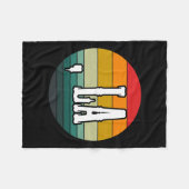 Comma La Kamala Harrisサポーター大統領のティー フリースブランケット (正面(横))