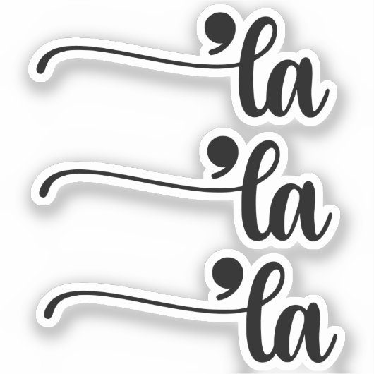 Comma La Kamala Harris句読点La Election シール (正面)