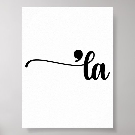 Comma La Kamala Harris句読点La Election ポスター (正面)