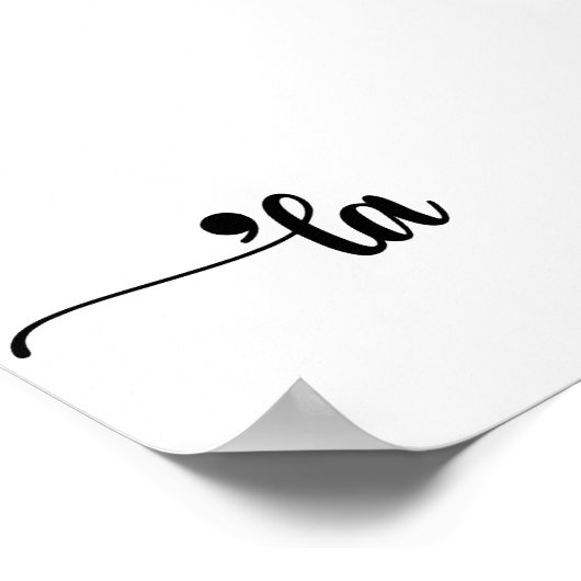 Comma La Kamala Harris句読点La Election ポスター (角)