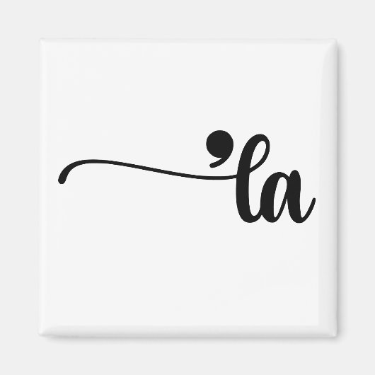 Comma La Kamala Harris句読点La Election マグネット (正面)