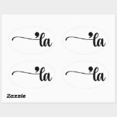 Comma La Kamala Harris句読点La Election 楕円形シール (シート)