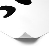 Comma La Kamala Harris カスタマイズ - 文字デザイン ポスター (角)