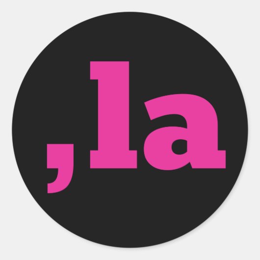 Comma La Kamala Harris カスタマイズ - 文字デザイン ラウンドシール (正面)