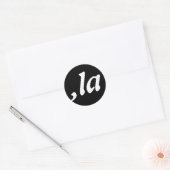 Comma La Kamala Harris カスタマイズ - 文字デザイン ラウンドシール (封筒)