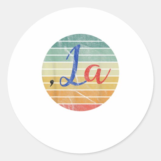 Comma La Kamala Harris 2020年おもしろい選挙G ラウンドシール (正面)