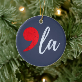 Comma La Kamala Harris 2024社長おもしろい セラミックオーナメント