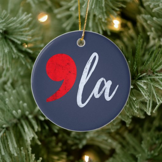 Comma La Kamala Harris 2024社長おもしろい セラミックオーナメント (ツリー)