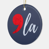 Comma La Kamala Harris 2024社長おもしろい セラミックオーナメント (左)