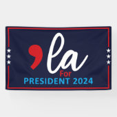 Comma La Kamala Harris 2024 – 大統領のために 横断幕 (横)