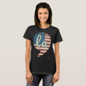 Comma La Kamala Harris American Flag Comma + La Tシャツ (正面フル)